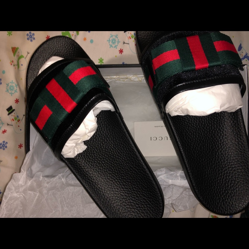 Satin bow slides